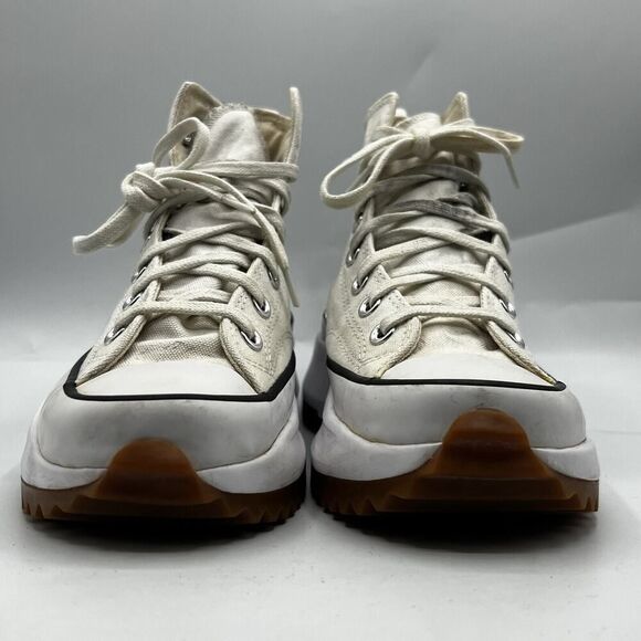 Converse Sneakers Mens 5.5 Womens 7 White Run Star Hike High Top Chuck Taylor - Picture 2 of 13